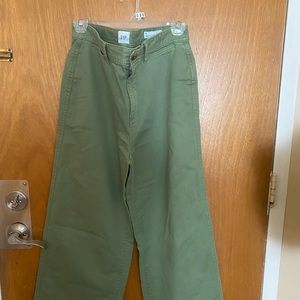 Gap high rise wide leg crop jeans